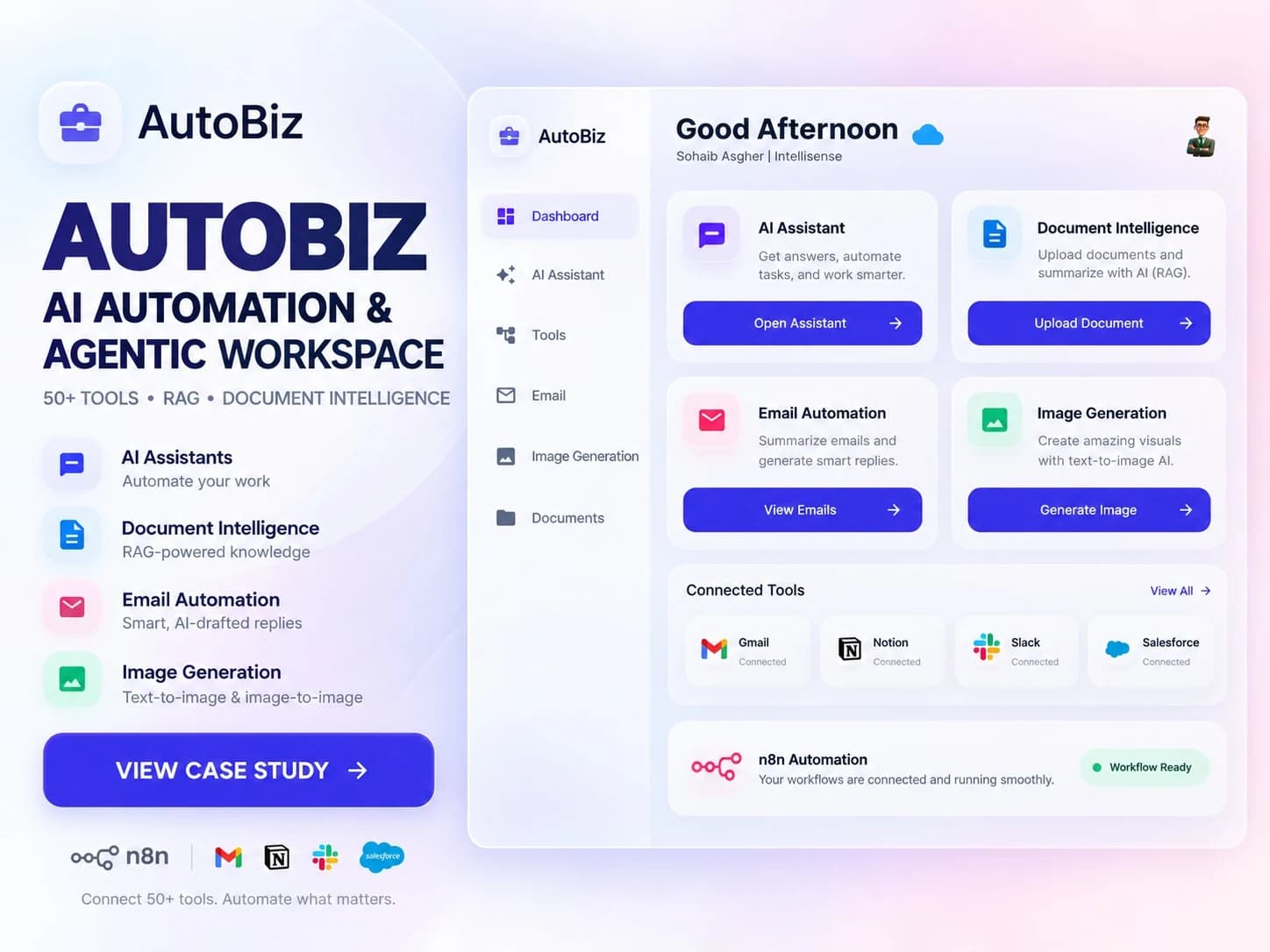AutoBiz product interface supplied by IntelliSense Cloud