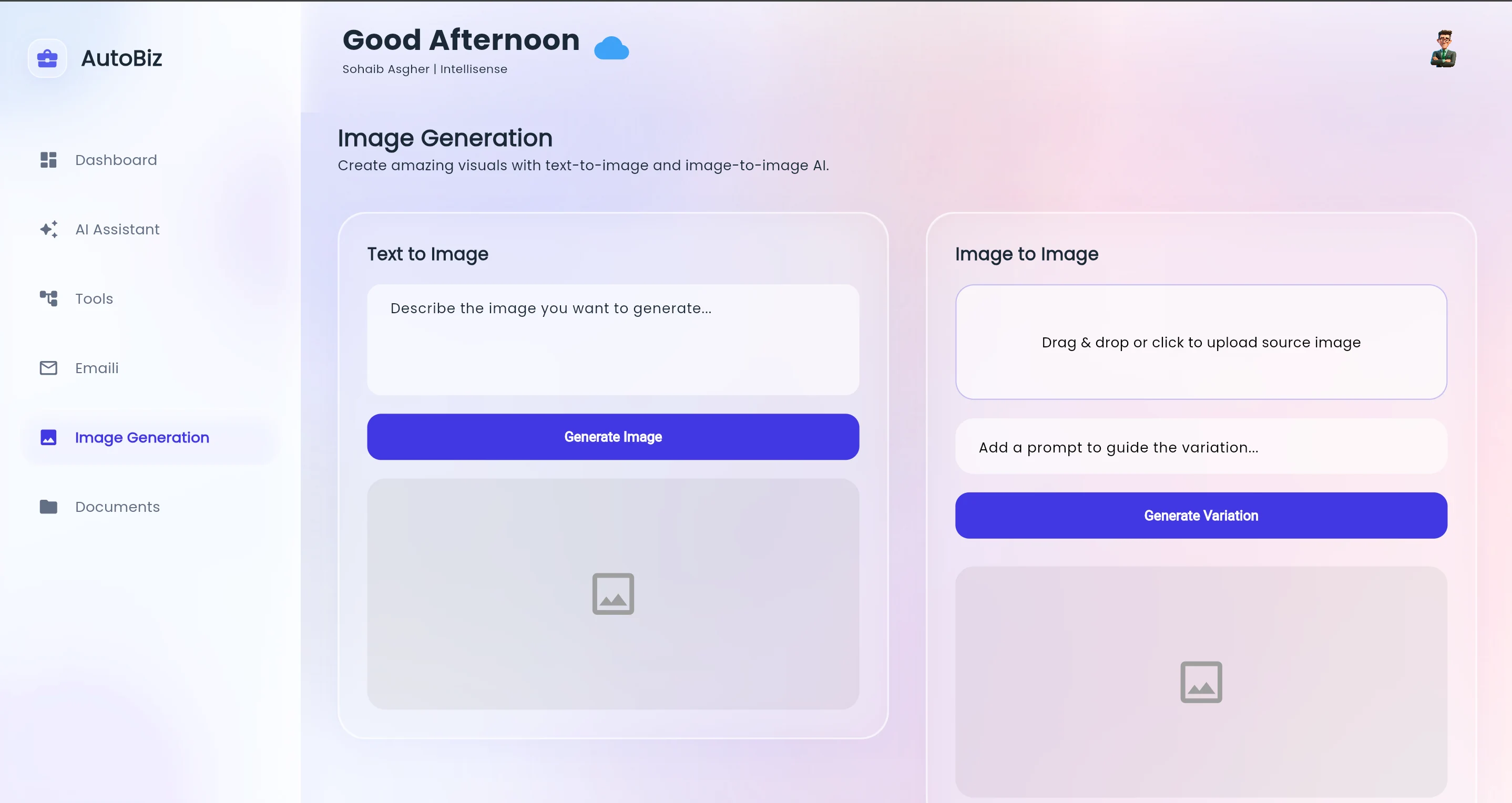 AutoBiz image generation